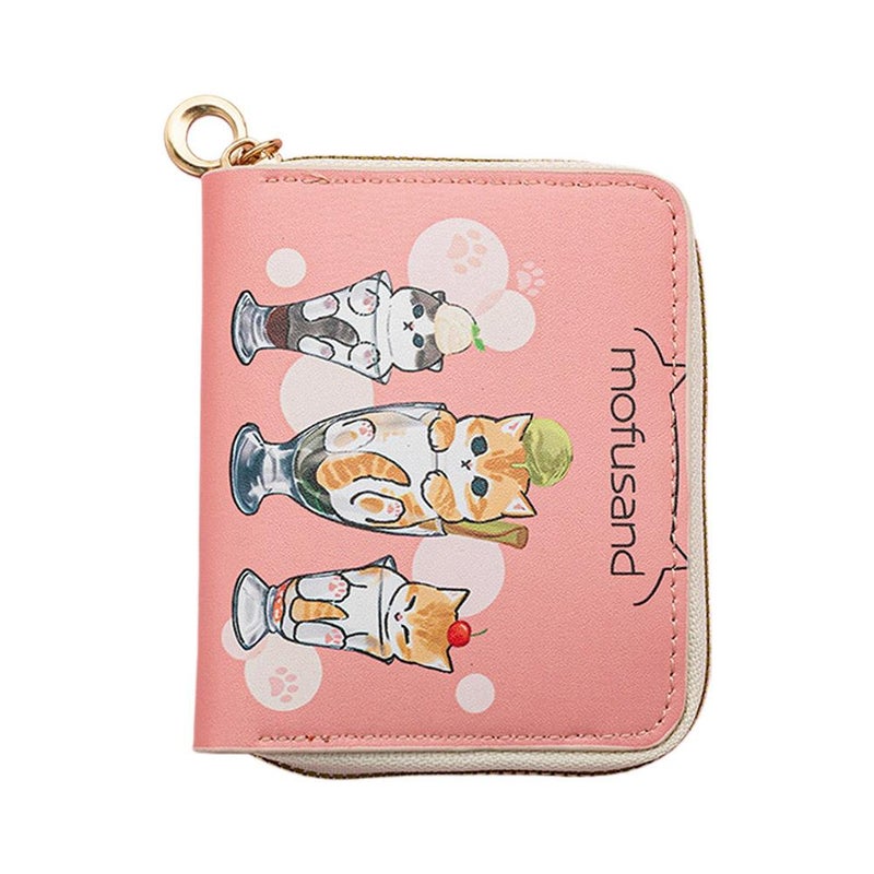 Cartoon/Anime Short Wallet, Card Holder, Coin Purse, Multi-Card Slot Wallet